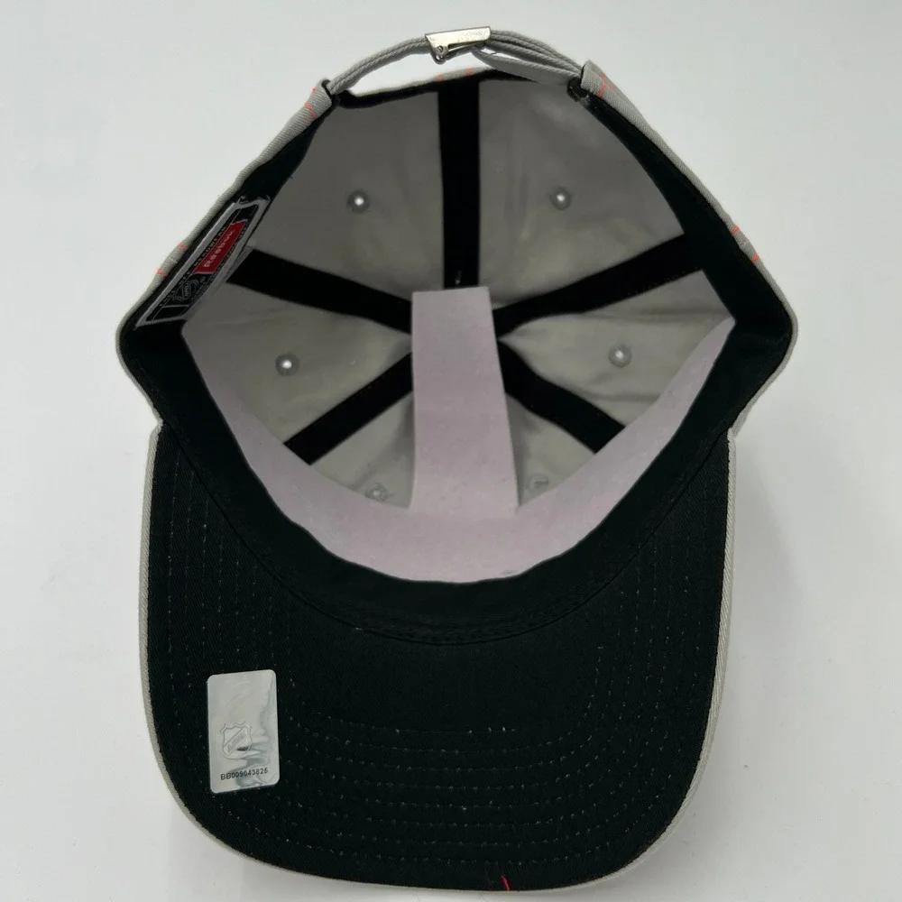 Reebok Calgary Flames NHL Womens Gray Contrast Stitch Baseball Cap‎ Hat NEW